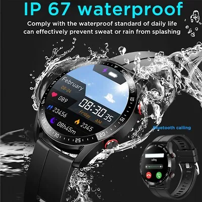 $49.99 • Buy Smart Watch Bluetooth Heart Rate Blood Pressure Sports Watch For IPhone Samsung