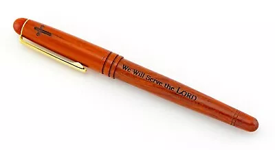 P Graham Dunn Rosewood Wood Rollerball Pen In God We Trust Inscription • $14.95