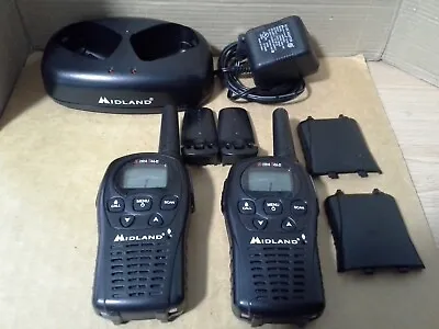 Midland Walkie Talkie Set LXT500 W/charger. Working. VGC • $27