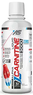 Alpha Supps L Carnitine 3000 Mg Liquid Fat Burn Energy / Metabolism Boost 16 Oz • $24.99