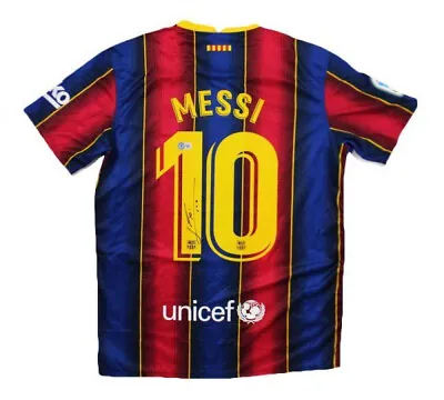 $2141.05 • Buy Lionel Messi Signed FC Barcelona NIKE On Field Style Jersey Beckett COA