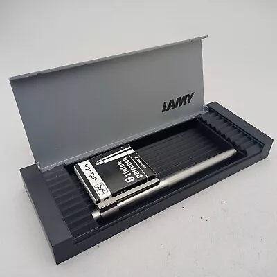 LAMY Unic Cartridges Stainless Steel Fountain Pen 14K 6 Nib VTG 80s Very Rare • $379.99