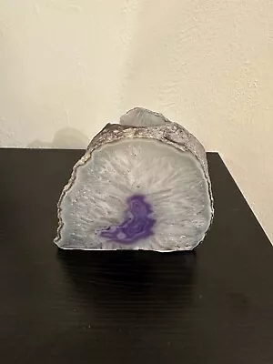 Purple Agate Crystal Votive Candle Holder Crystal Cluster Tealight Holder • $23.99