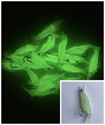 $9.90 • Buy 40 X Shrimp Fishing Luminous Soft Prawn Lure Hook Tackle Bait Fishing Lure 4cm C