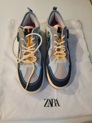 $45 • Buy ZARA - COMBINATION SNEAKERS MULTI-COLOR - Men's USA SIZE 10.5 EU Size 44