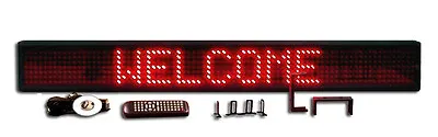 New! One Line Semioutdoor Ultra Bright Red LED Programmable Scrolling Sign 50  • $324.72