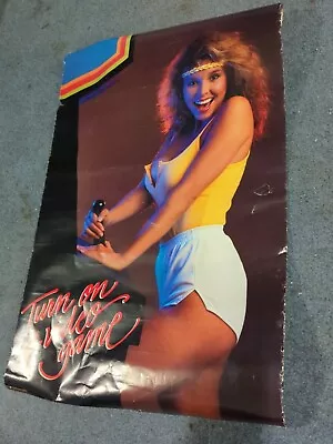 Western Graphics  TURN ON A VIDEO GAME  Commercial Poster '80s Rare  • $186.99