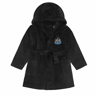 Newcastle United Baby Dressing Gown Toddler Robe Hooded Fleece OFFICIAL Gift • £12.99