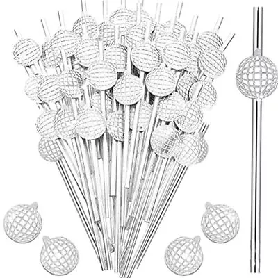 Biodegradable Disco Ball Party Decoration Paper Straws Cocktail Supplies • £5.63