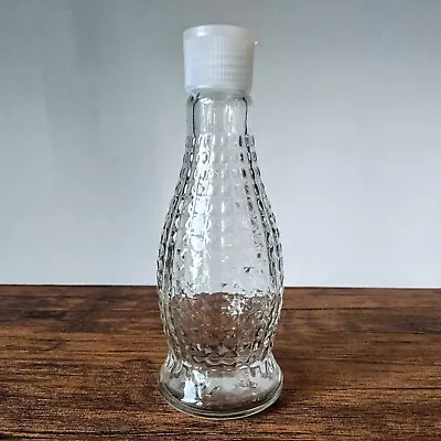 Vintage - 6  Glass Diamond Cut Textured Plastic Pouring Spout Bottle Container • $19.99