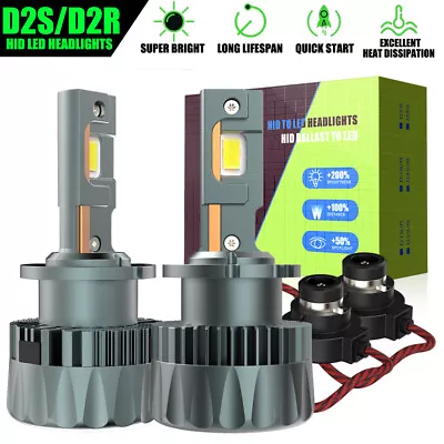 RIDROID D2S D2R LED Headlight Bulbs Replace HID Xenon White 6500K Conversion Kit • $39.99