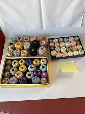 Vintage J&P CoatsStarCartier-Bresson  Tatting & Crochet Thread 60 Mixed Colors • $31