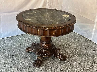 Incredible Marge Carson 38  Round Center Table | Foyer Table | Hall Table • $1389