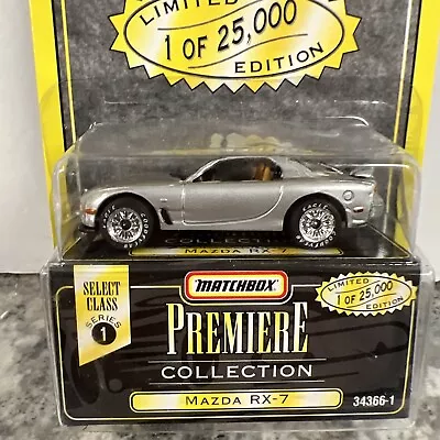 Matchbox Premiere Collection Select Class Series 1 Silver Mazda RX-7 1997 • $8.99
