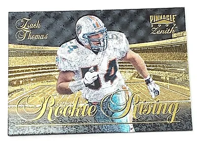 $4.75 • Buy 1997 Pinnacle Zenith Zack Thomas ROOKIE RISING Insert Card #21 Of 24 Dolphins