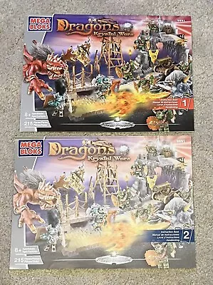 Mega Bloks Dragons Krystal Wars Vorgan Stronghold 9891 With Instruction Manuals • £7.36
