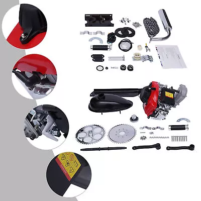 4 Stroke 49CC Gas Petrol Motorized Bicycle Engine Motor Kit Chain/Belt Drive NEW • $163.40