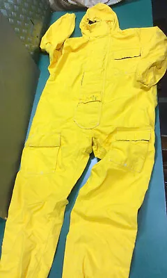 £34.99 • Buy Gortex Coveralls Yellow CEGB Boiler Suit Overall Weatherguard Hooded 49T, Used
