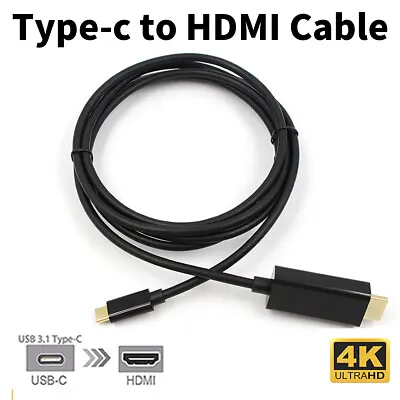 USB C Type C To HDMI Cable TV AV Adapter Tablet HDTV For Android Samsung HUAWEI • £5.79