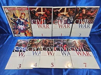 MARVEL CIVIL WAR 1-7 COMPLETE SET + Extras 2006 1 2 3 4 5 6 7 • $29.99