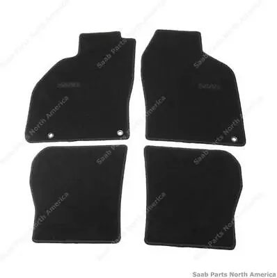 Genuine Saab Floor Mats Textile - Black For 1999-2002 Saab 9-3 • $117.69