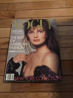 Vogue Magazine September 1986 Paulina Porizkova Cover • $15.99