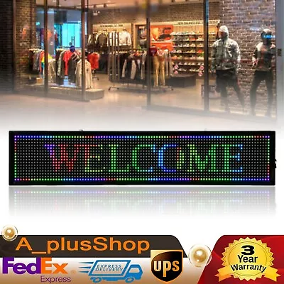 40  X8  LED Sign Programmable Outdoor Scroll Message Board Display RGB 7 Color  • $72.20