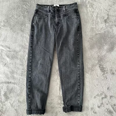 Vintage Jordache High Rise Tapered Black Wash Jeans Women's 28 Mom • $23.78