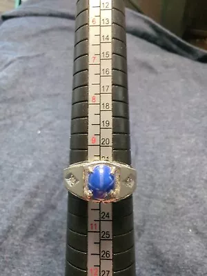 Mens Star Sapphire Ring 10k Vintage  • $375