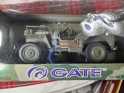 Willy's Jeep Military Gateway Global Collectible Gate Die Cast Metal 1:18 W/Box • $22