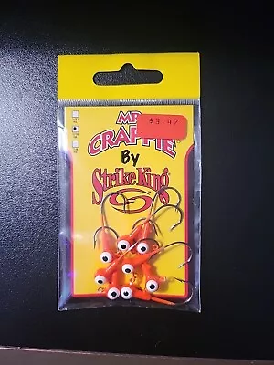 Mr Crappie Jigs Heads 1/16 Orange 8 Pack • $2.63
