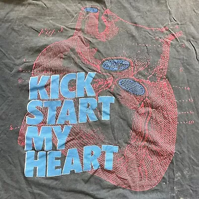 Vintage 1989 MOTLEY CRUE Black Double Sided KICK START MY HEART Concert T-Shirt • $79.99