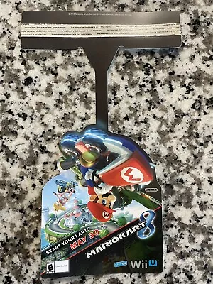 Nintendo Mario Kart 8 WiiU Store Promo Display Hanger Rare Promotional Item • $14.99