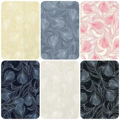 £1.50 • Buy 100% Cotton Poplin Fabric Rose & Hubble Silky Peacock Feathers Printed Material