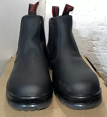 Snap On Tools Shoes Work Boots Size 9.5 Black Leather 6” Slip On Steel Toe New • $75