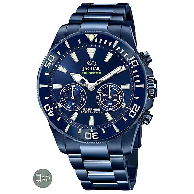 Jaguar Men's Wrist Watch Connected J930-1 Sapphire Glass 20 Atm 46mm Smart Hybr • £438.42