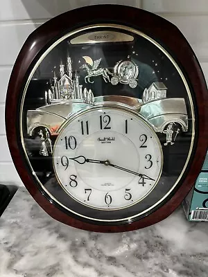 Rhythm Musical Wall Clock Princess Fantasy Melodies Swarovski Crystal • $75