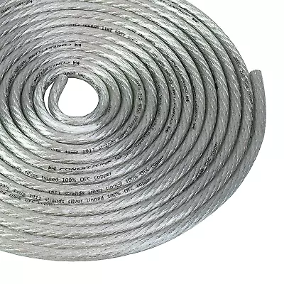 25 FT 4 AWG GA Full Gauge Battery Power Cable Ground Wire Clear Silver OFC Coppe • $68.99