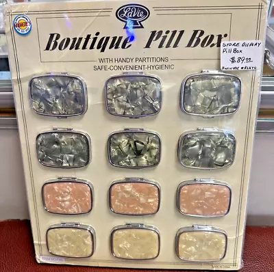 Vintage General Store Countertop Display Boutique Pill Boxes Nos • $89