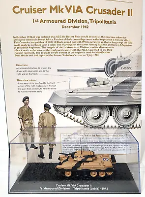 Combat Tanks 1:72 #32 Cruiser Mk.VIA Crusader II Tripolitana (Lybia) - 1942 • $40