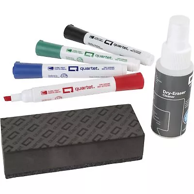 Quartet Classic Dry-Erase Kit Chisel Tip Dry-Erase Markers Eraser Spray Cleaner • $11