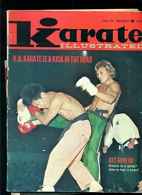 $15 • Buy KARATE ILLUSTRATED JANUARY 1975 JEET KUNE DO Martial Arts Magazine Bruce Lee