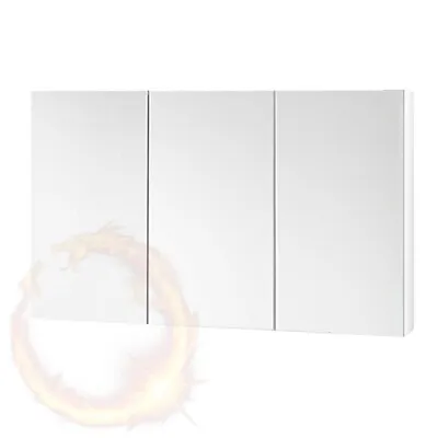 Cefito Bathroom Mirror Cabinet Vanity Medicine White Shaving Storage 1200x720mm • $156.66