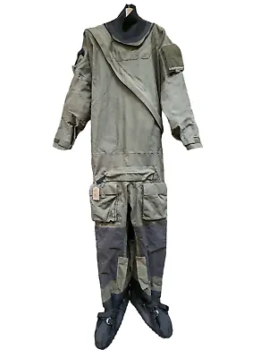 Genuine Typhoon UKSF SAS OD Green GoreTex Immersion Suit Size Large #246 • £129.95