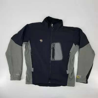 Mountain Hardwear Jacket Men Large Blue Gray Outdoor Casual Full Zip Soft Shell • $2.49