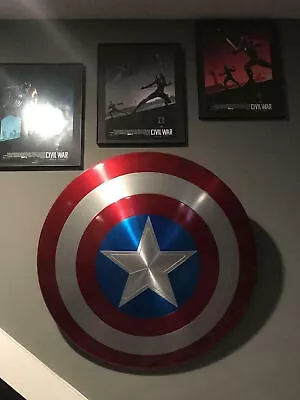 Captain America Winter Soldier Metal Shield Replica Prop Best For Cosplay Wall • $150.65