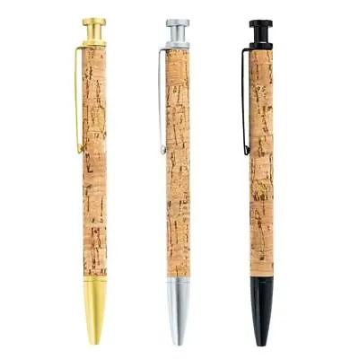 £3.76 • Buy Wooden Ballpoint Pen Wooden Pen Grip Metal Pen Clip 1.0mm Bullet Nib Black Ink