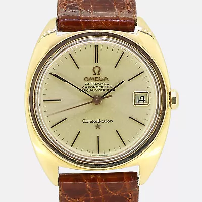 Omega Gold Watch - Vintage Omega Automatic Constellation Watch 18ct Yellow Gold • £3025