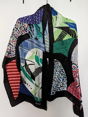 $15 • Buy Carlisle Silk Multi Color Scarf/Wrap 19 W X 58 L New In Bag