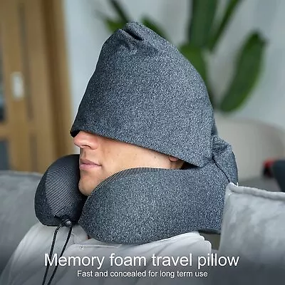 Memory Foam U Shaped Travel Pillow Neck Support Head Rest Car Plane Soft Cushion • $16.91